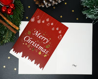 Weihnachtskarte Merry Christmas Gold - Aufnahme und Wiedergabe per Knopfdruck